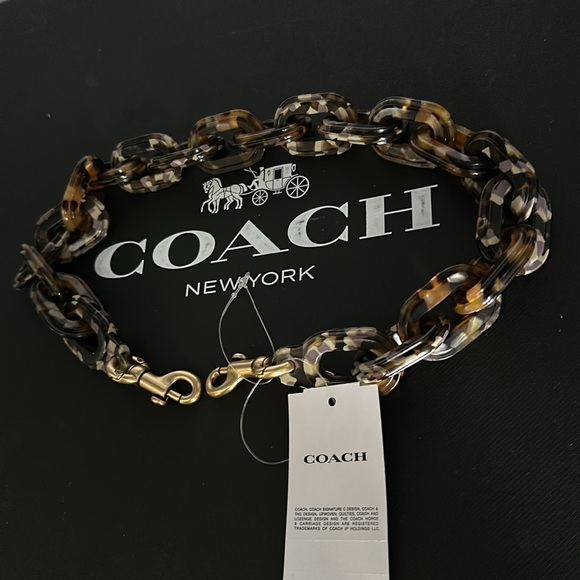 NWT Coach Short Chain Strap With Recycled Resin - Picture 5 of 7